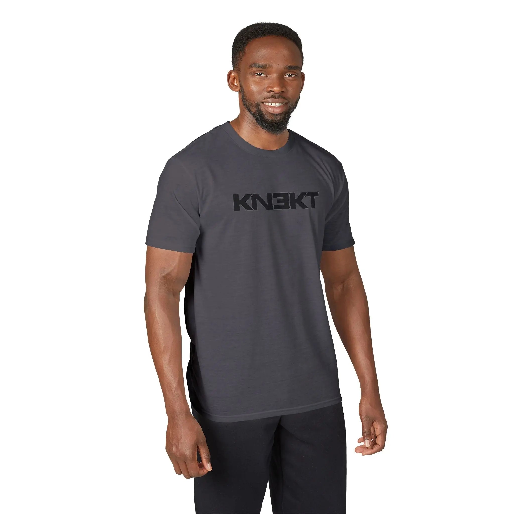 Mens KN3KT Logo Tee Charcoal - KN3KT Apparel