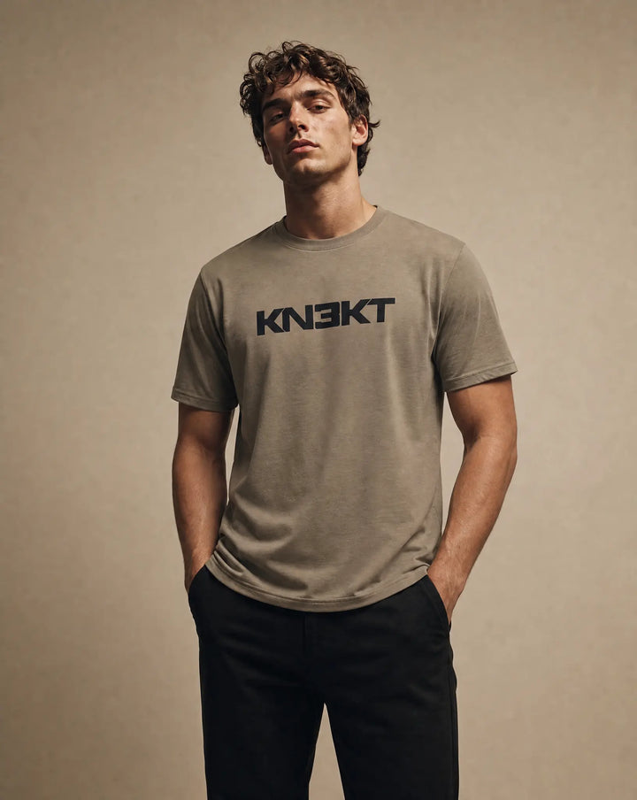 Mens KN3KT Logo Tee Prairie Dust - KN3KT Apparel
