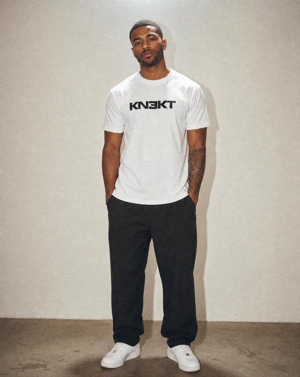 Mens KN3KT Logo Tee White - KN3KT Apparel