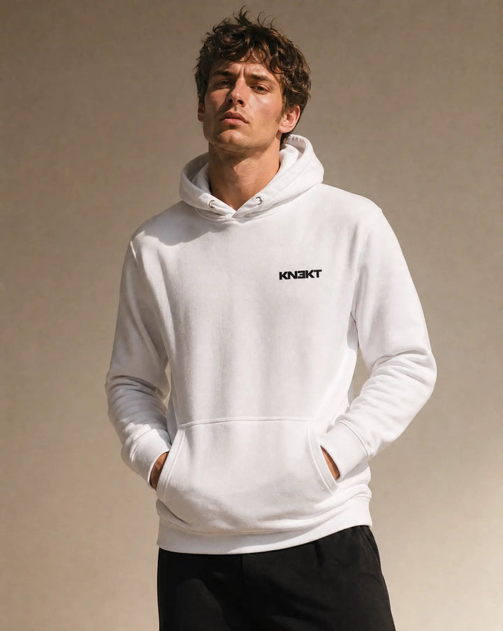 KN3KT White Hoodie - KN3KT Apparel
