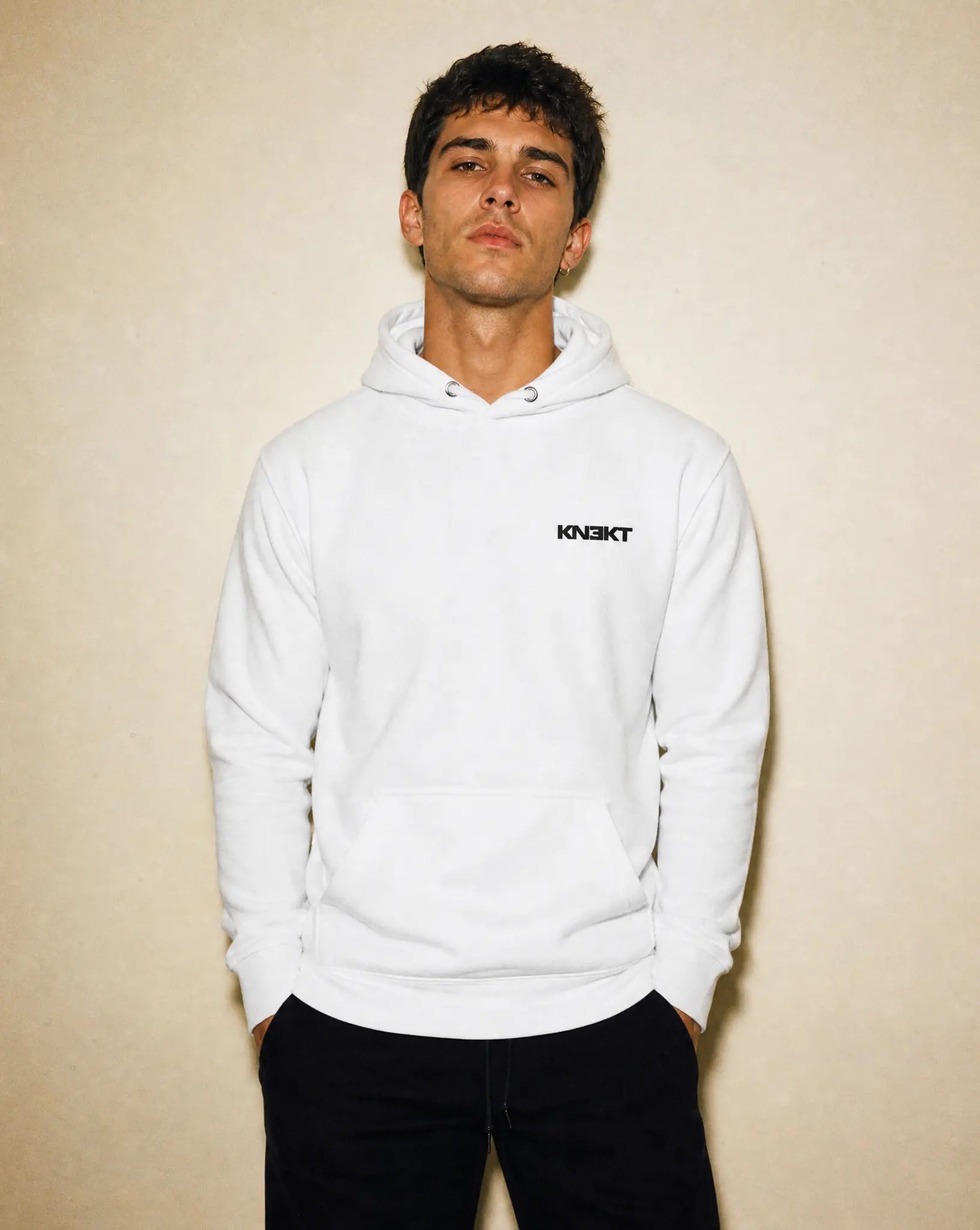 KN3KT White Hoodie - KN3KT Apparel