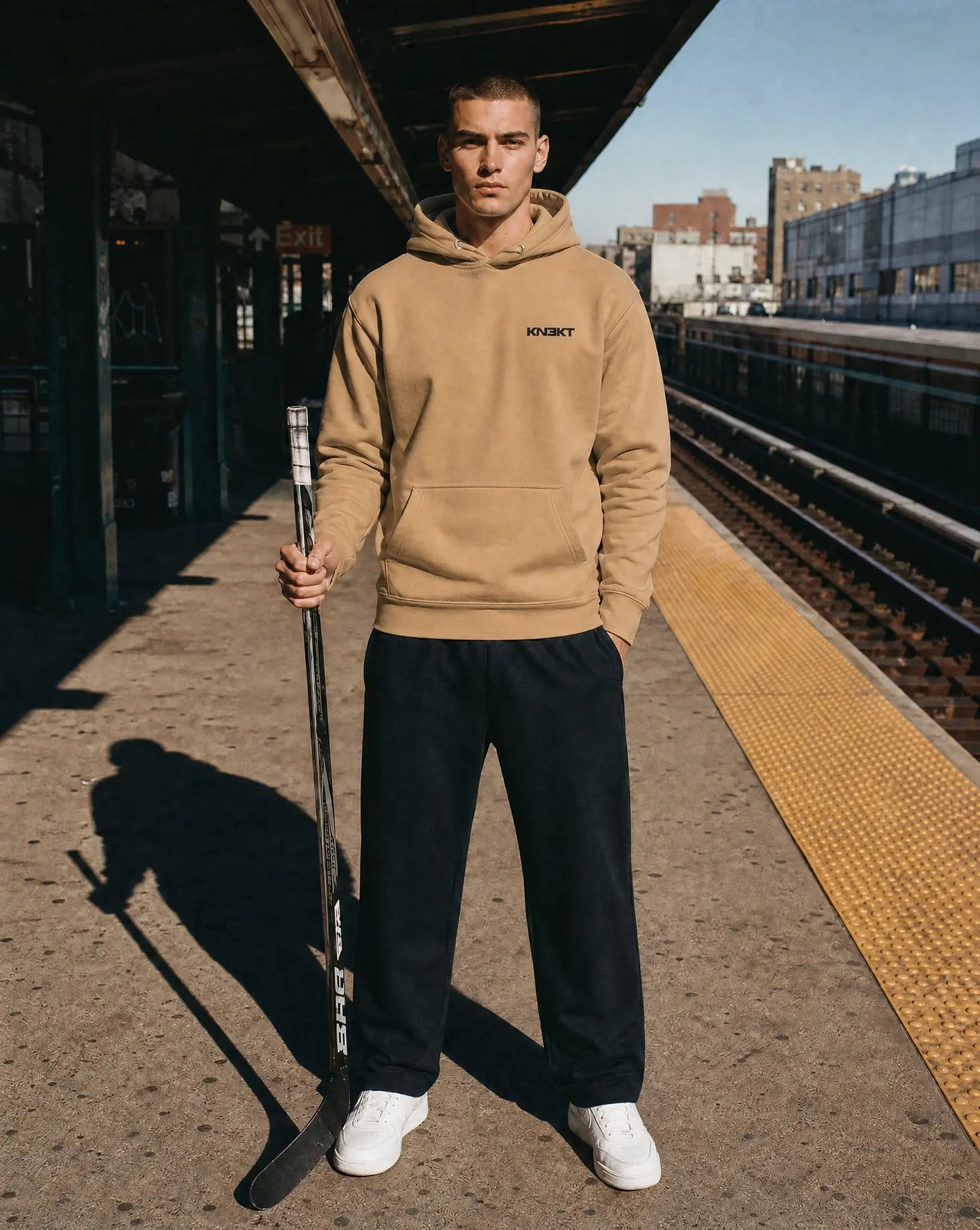 KN3KT Khaki Hoodie - KN3KT Apparel