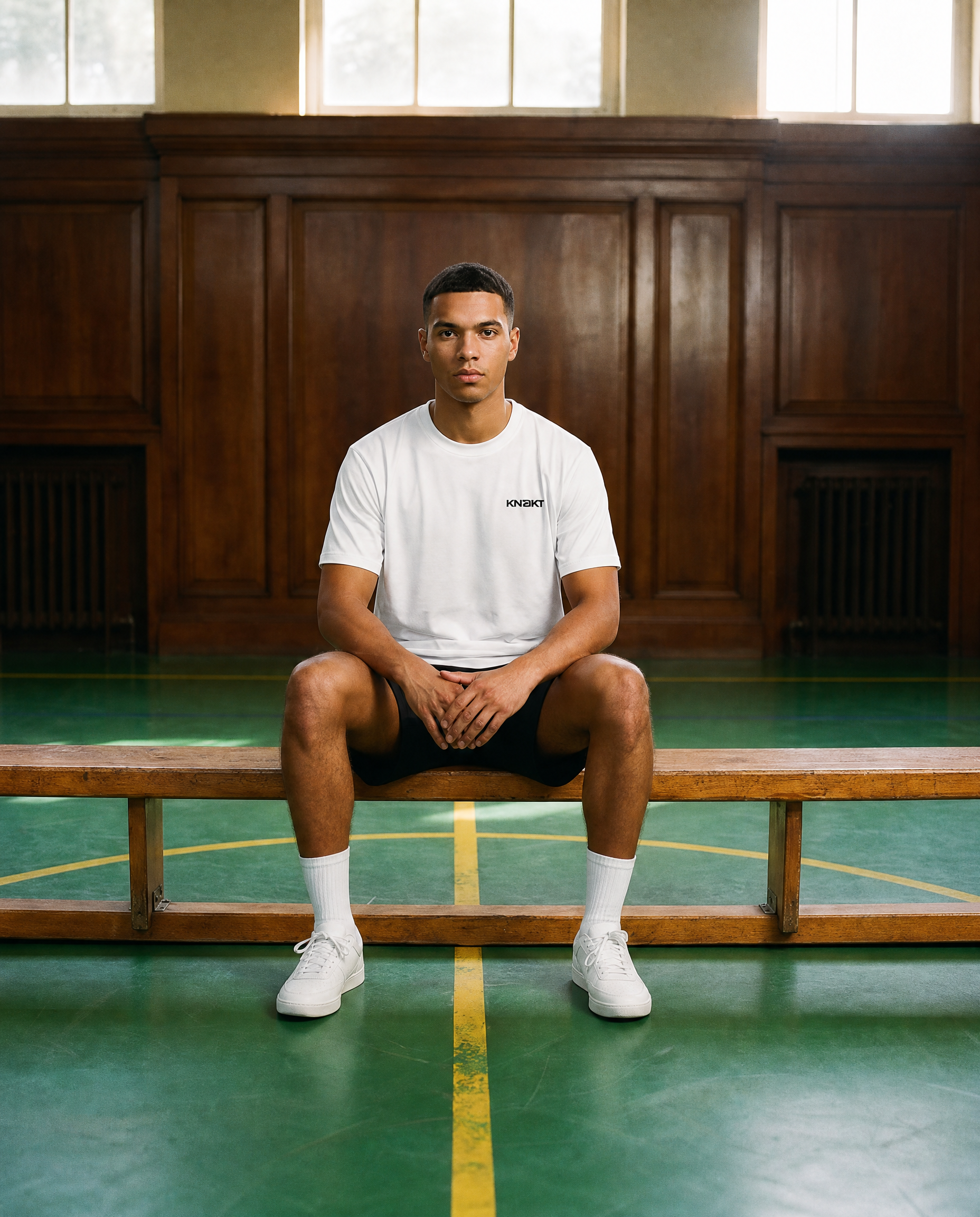 KN3KT Minimal Color Logo Tee White