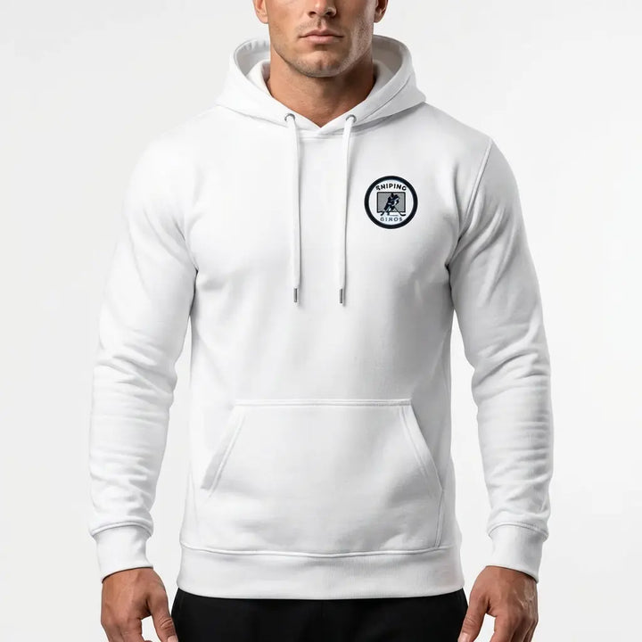 Ginos Mens Hoodie - White - KN3KT Apparel