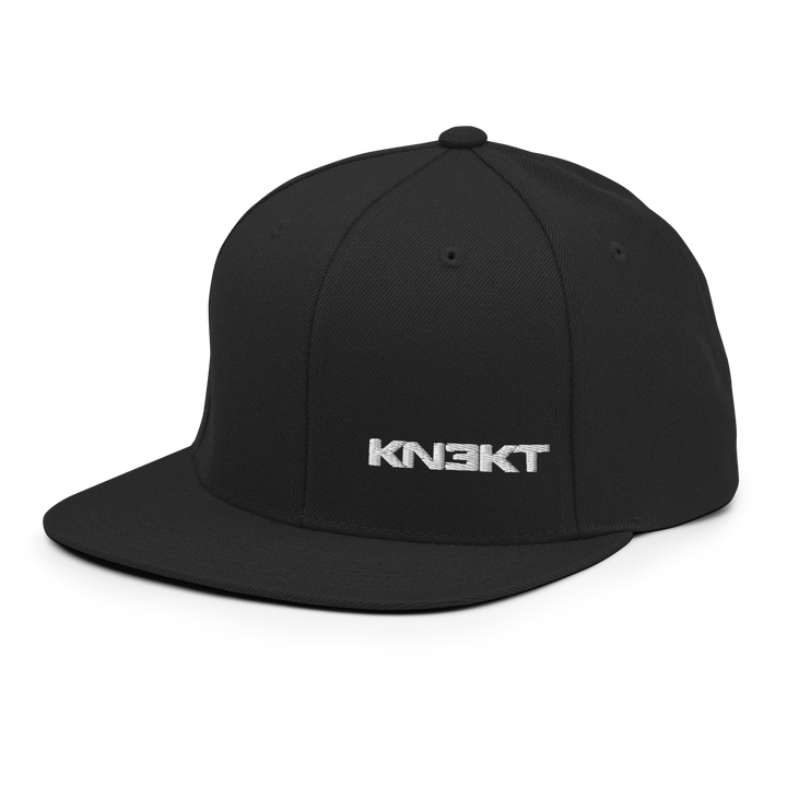 KN3KT Black Flat Brim Hat - KN3KT Apparel