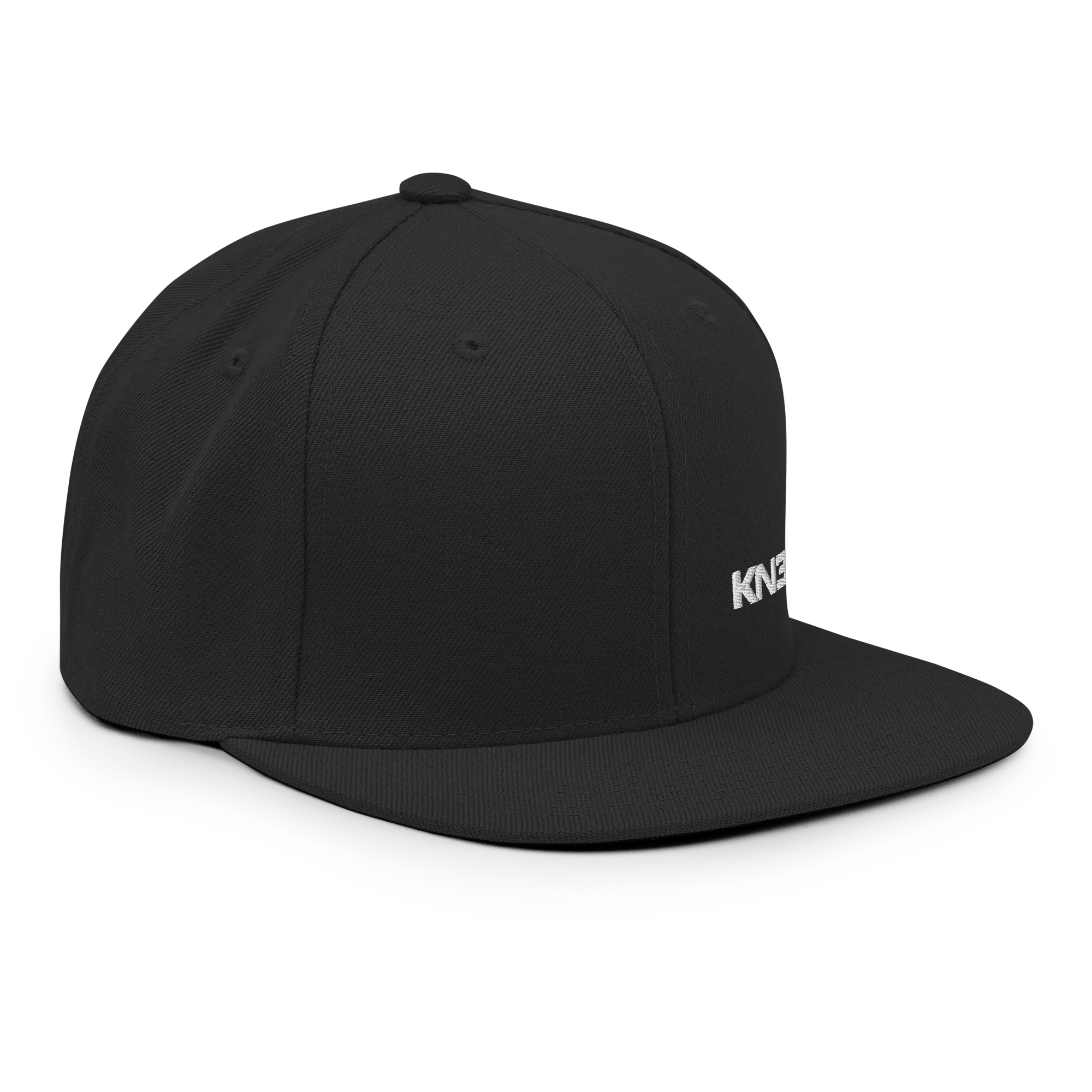 KN3KT Black Flat Brim Hat - KN3KT Apparel