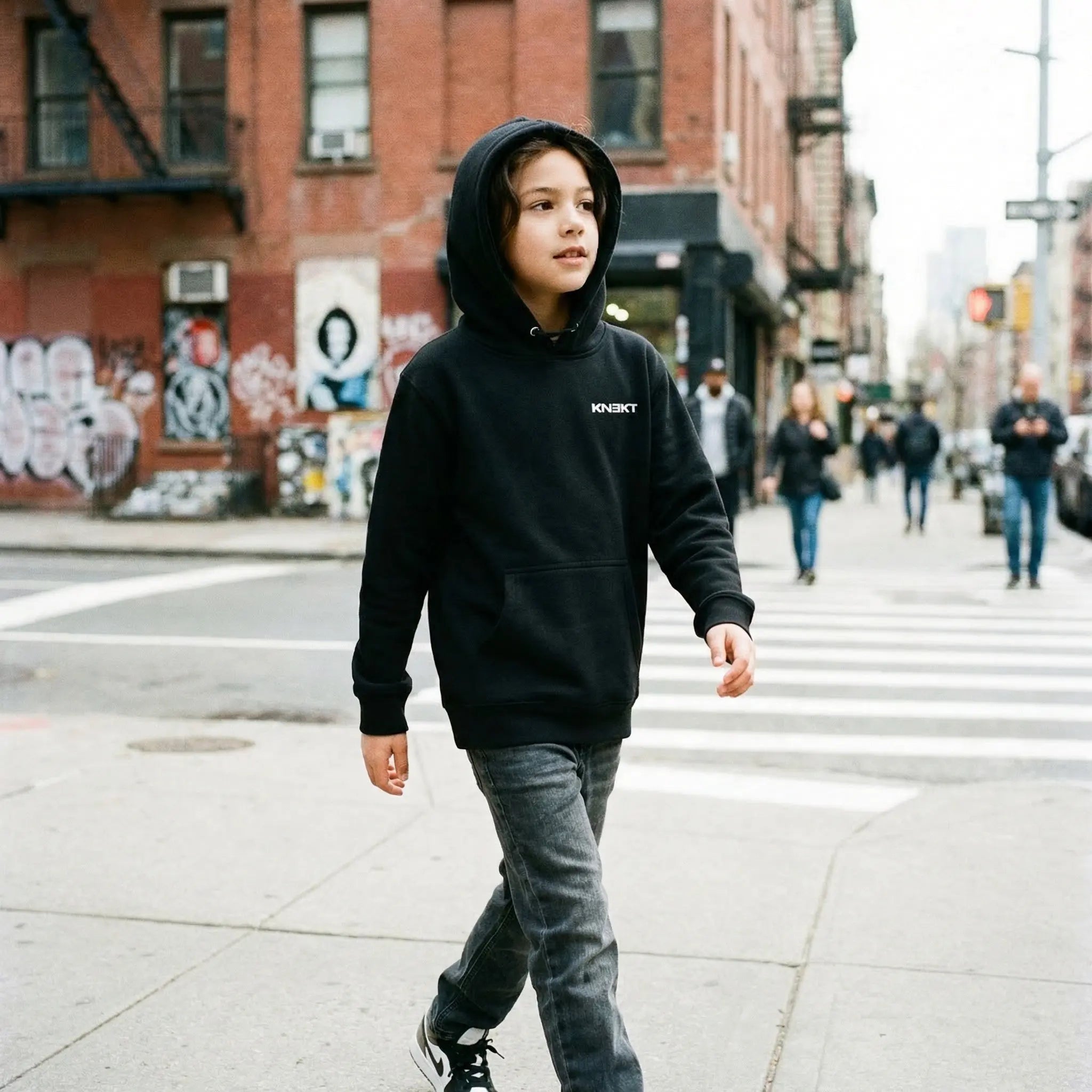 KN3KT Youth Hoodie - Black - KN3KT Apparel