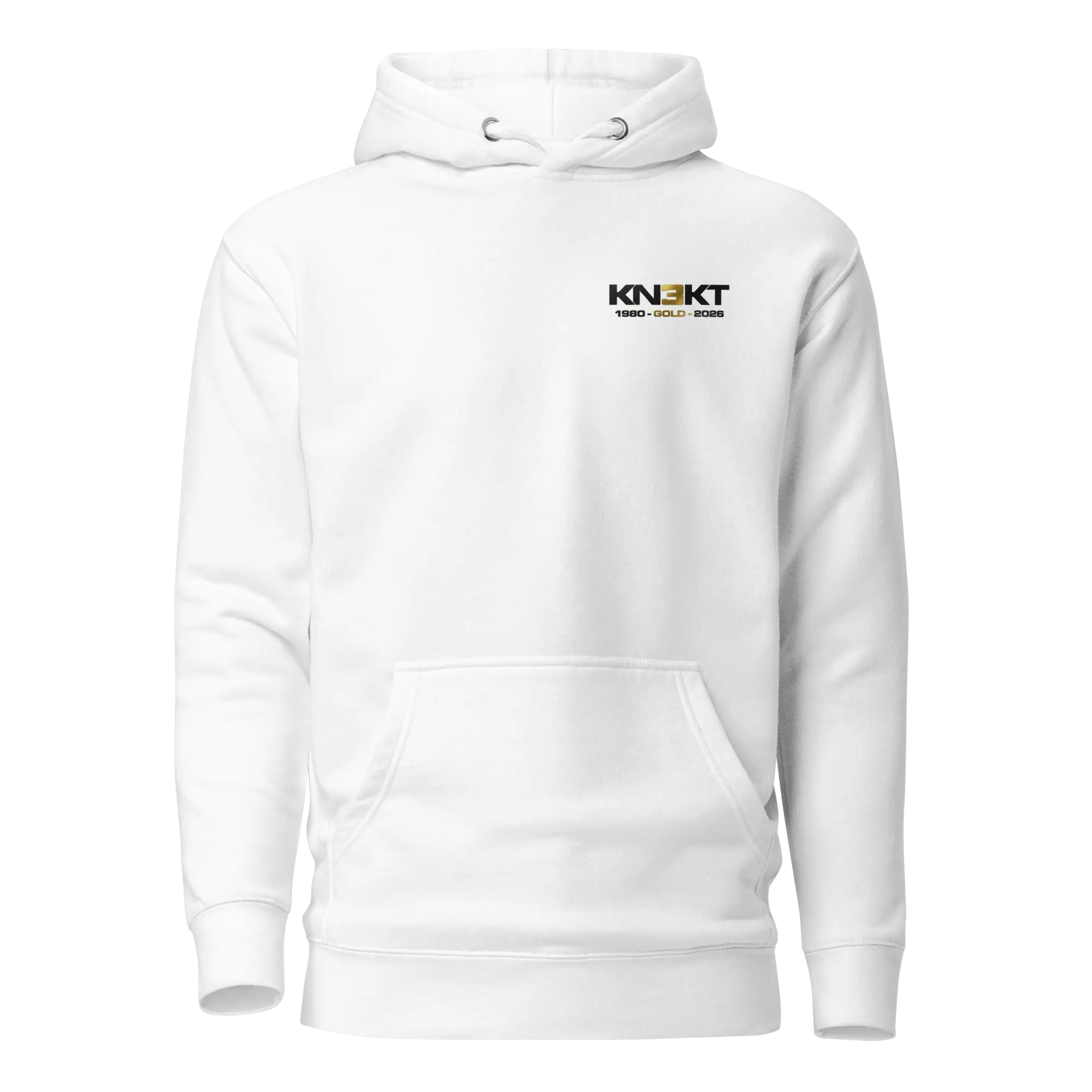 KN3KT Gold Collection Hoodie - White - KN3KT Apparel