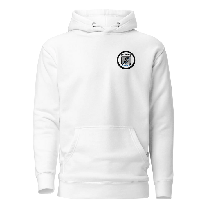 Ginos Womens Hoodie - White - KN3KT Apparel