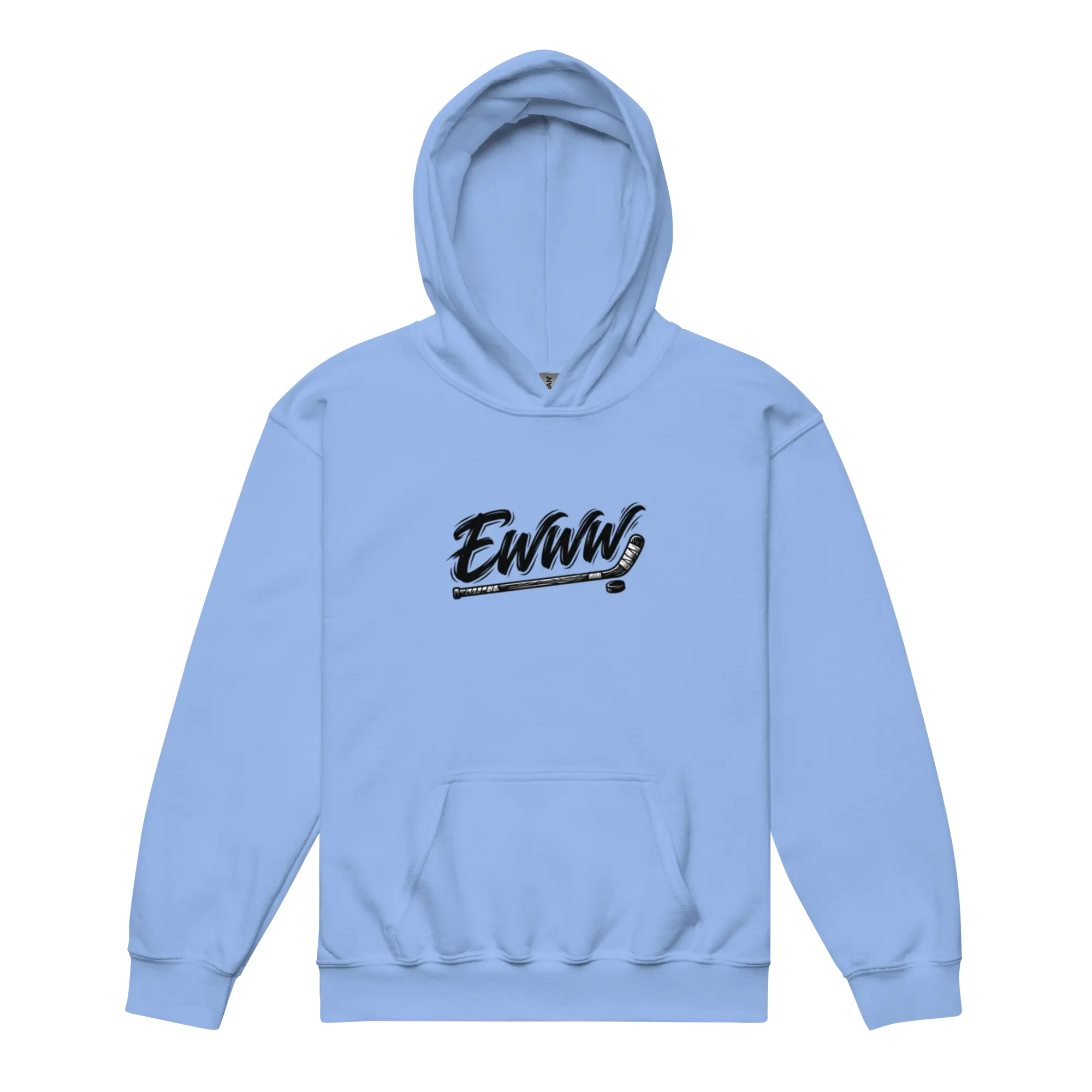 Youth EWWW Hockey Hoodie Carolina Blue - KN3KT Apparel