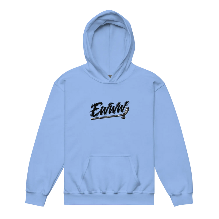 Youth EWWW Hockey Hoodie Carolina Blue - KN3KT Apparel