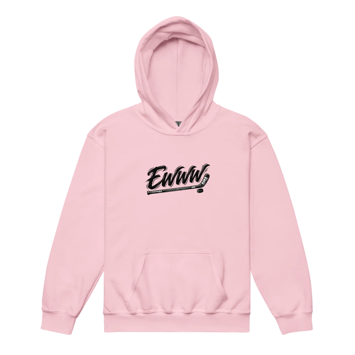 Youth EWWW Hockey Hoodie Light Pink - KN3KT Apparel