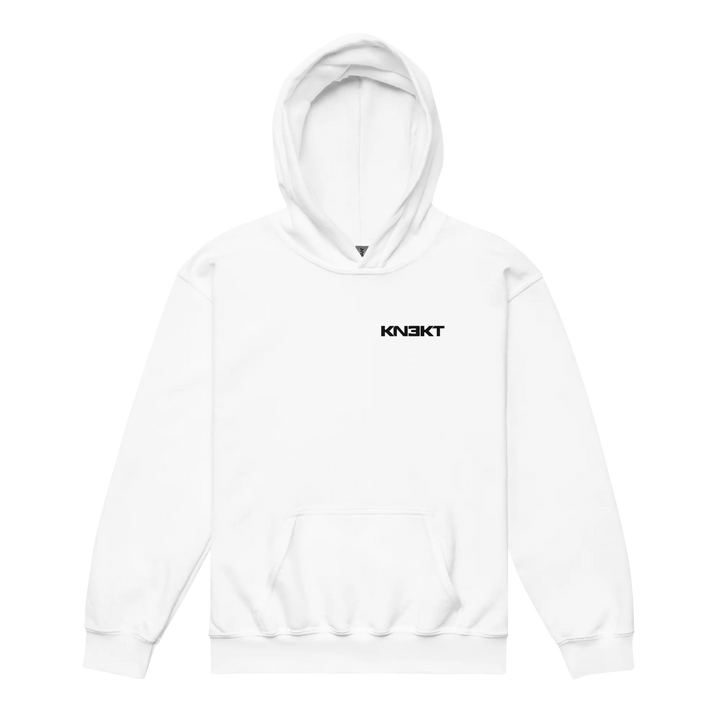 KN3KT White Youth Hoodie - KN3KT Apparel